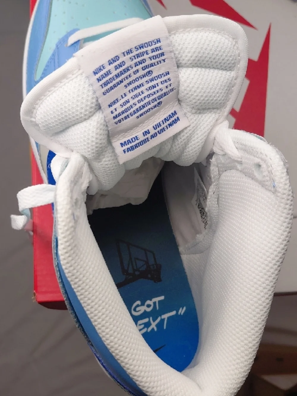 Nike Dunk Low Blue Mint Gradient with Iridescent Swoosh